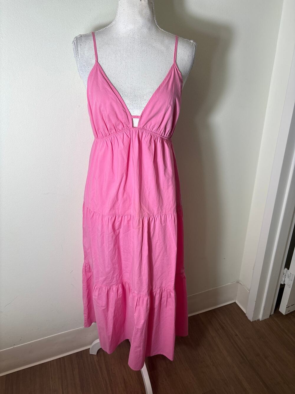 Rails Bubblegum Pink Spaghetti Strap Maxi Dress Sz S
